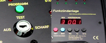 Exciter 20 Kanal Funkz&uuml;ndalage Bedienelemente